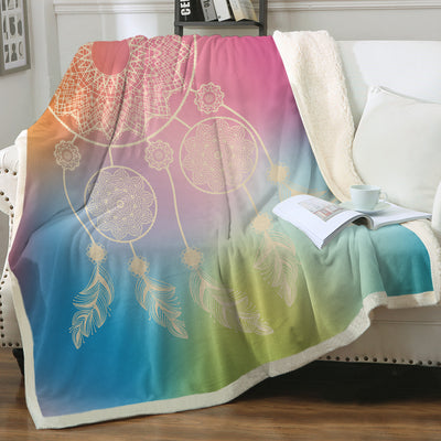 Rainbow Dreaming Soft Sherpa Blanket