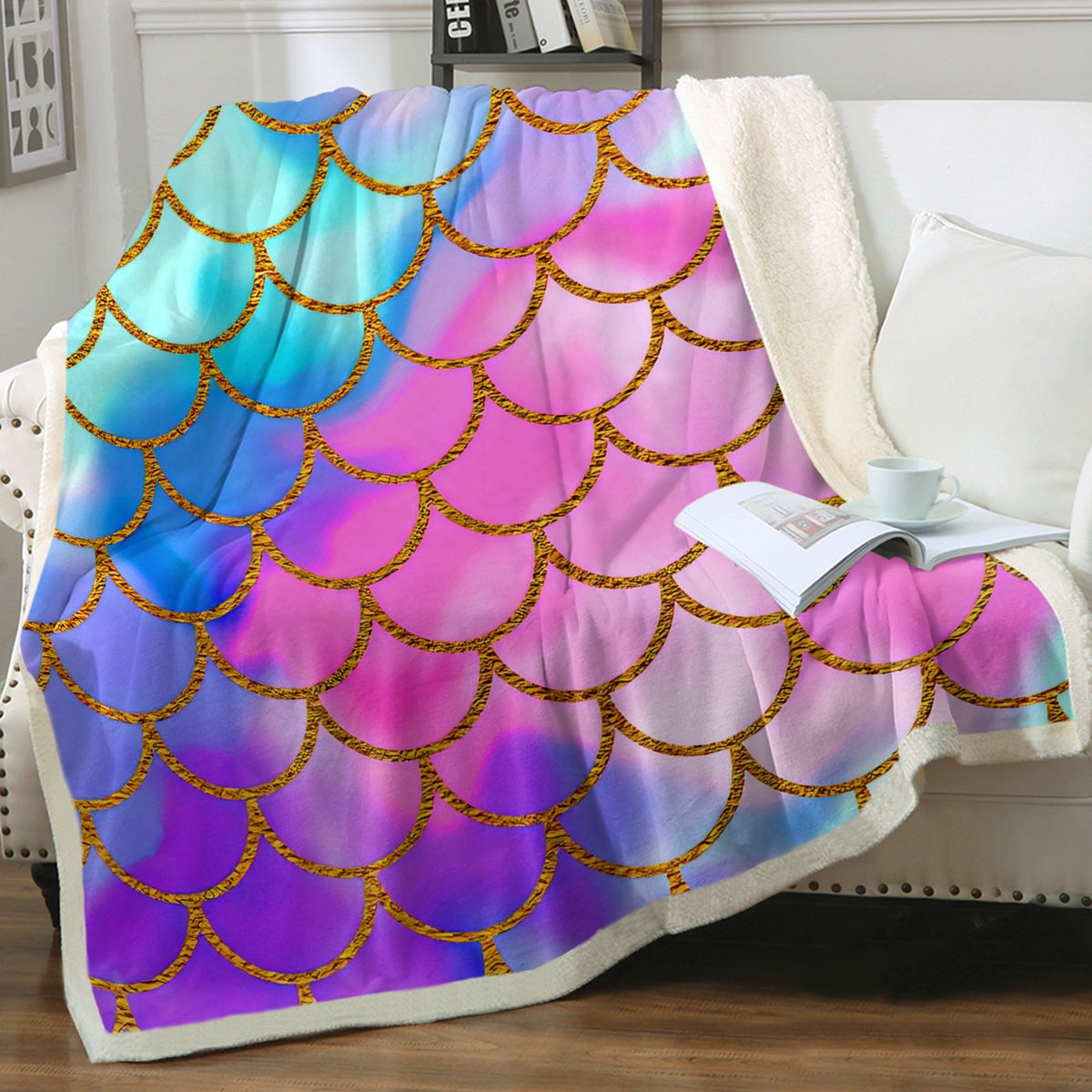 Mermaid Passion Soft Sherpa Blanket
