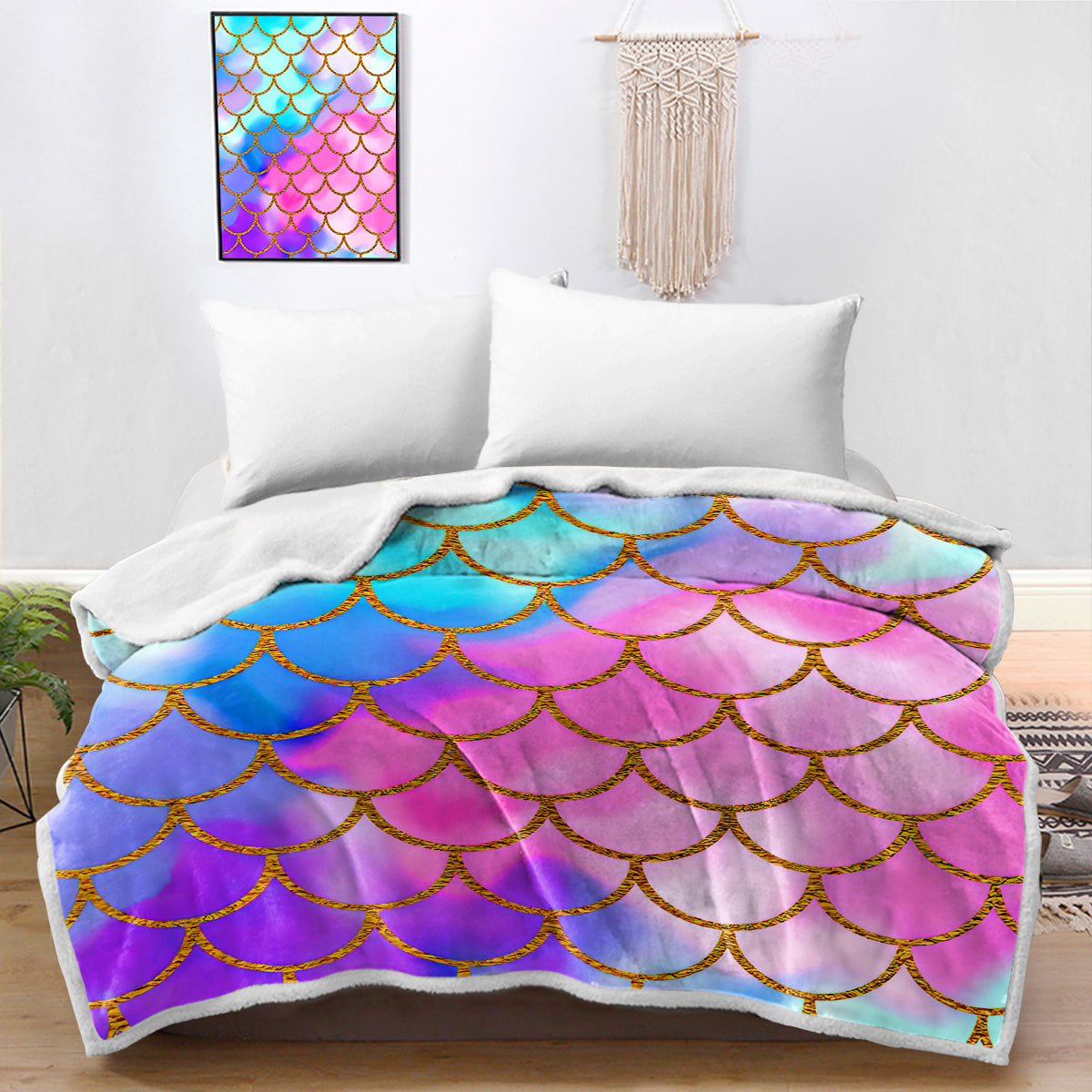 Mermaid Passion Soft Sherpa Blanket