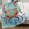 The Royal Crab Soft Sherpa Blanket