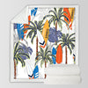 Tropical Surfer Soft Sherpa Blanket