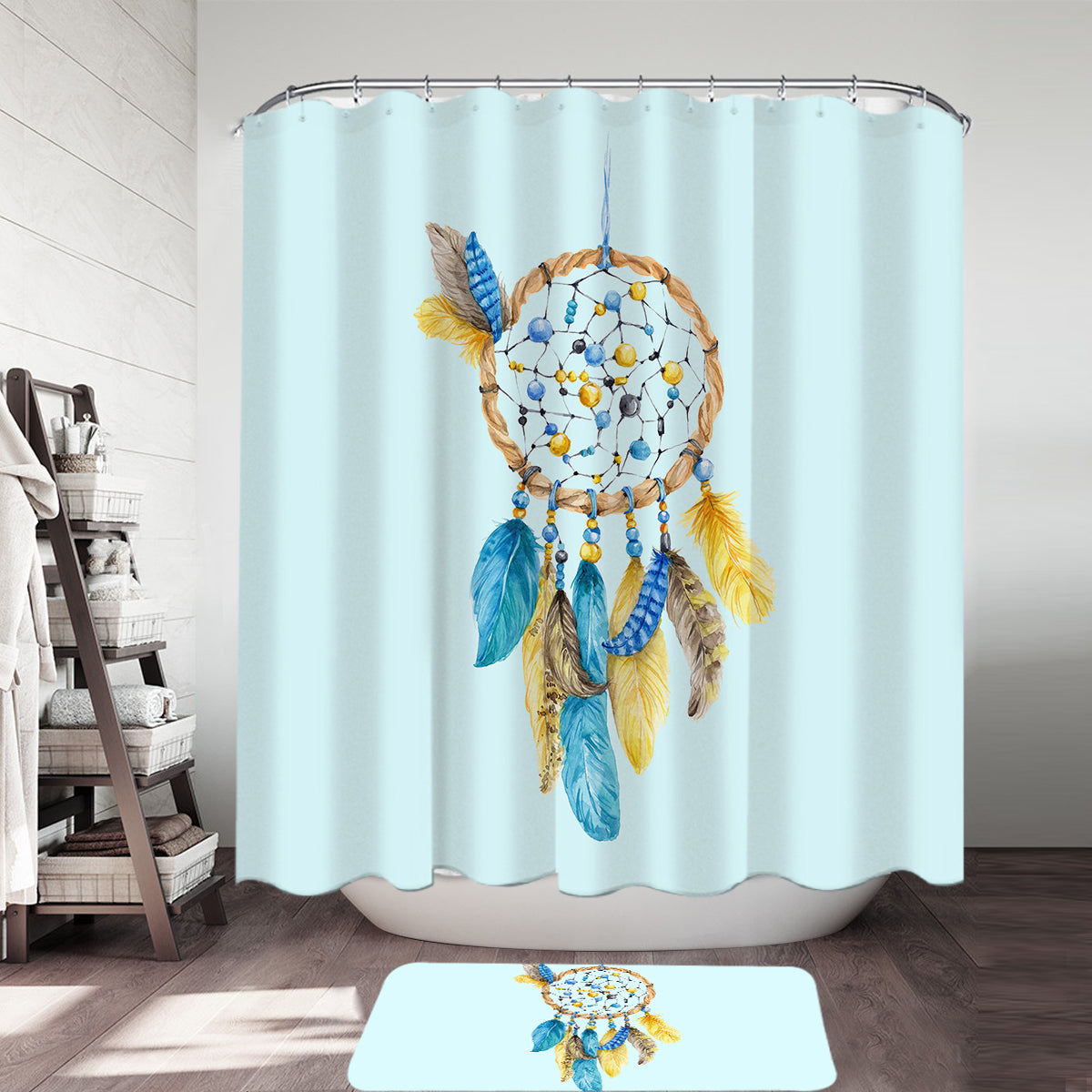 Dreams of Blue Shower Curtain