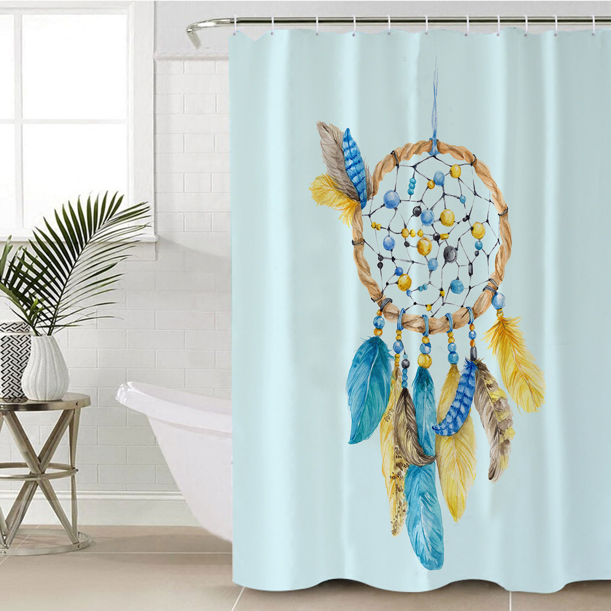 Dreams of Blue Shower Curtain