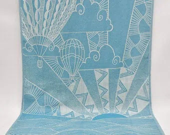 Blue Sunrise 100% Cotton Towel