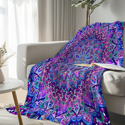 Cosmic Bohemian Flannel Fleece Blanket