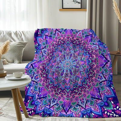 Cosmic Bohemian Flannel Fleece Blanket