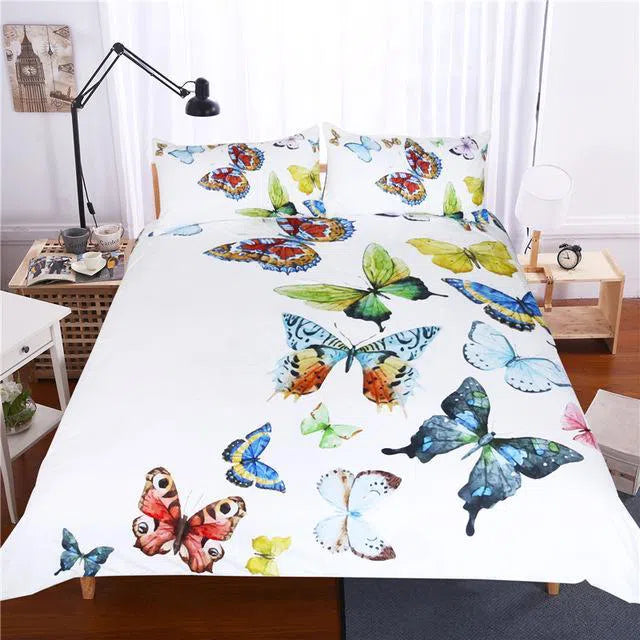 Butterflies By Night Bedding Set