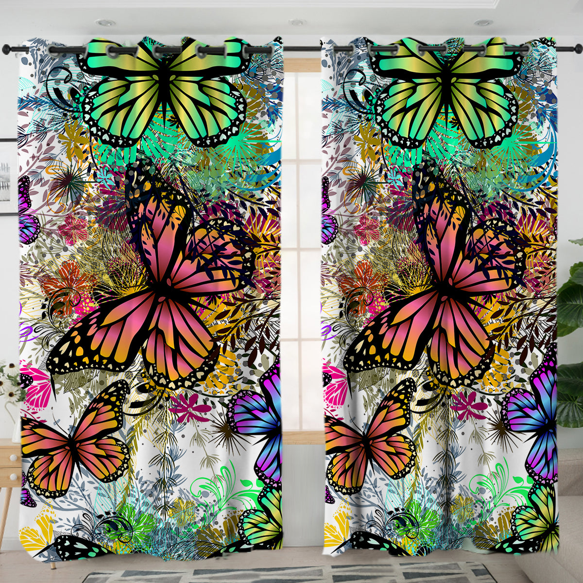 Tropical Butterflies Curtains