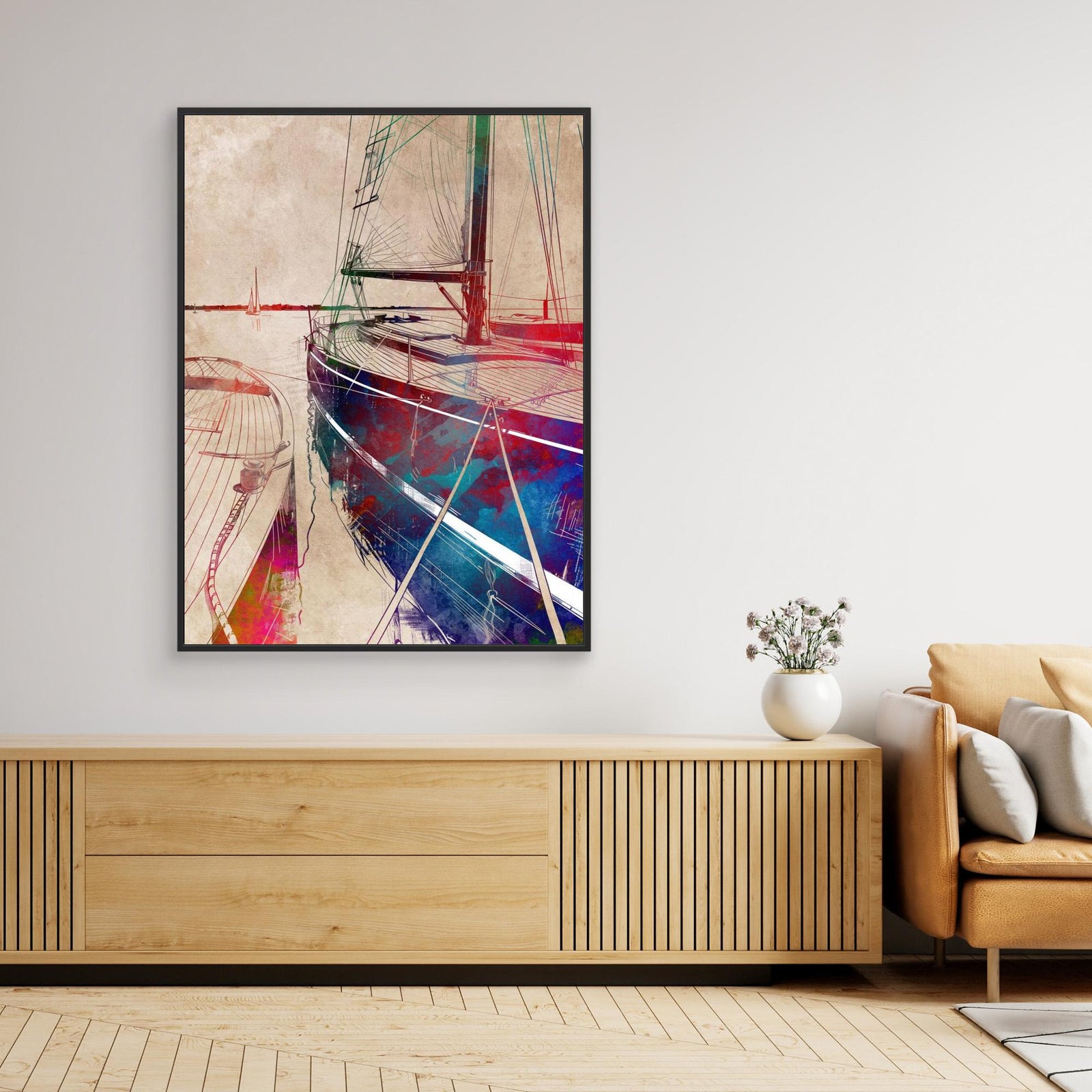 Canvas Print - Sport Yachting Art by Justyna Jaszke
