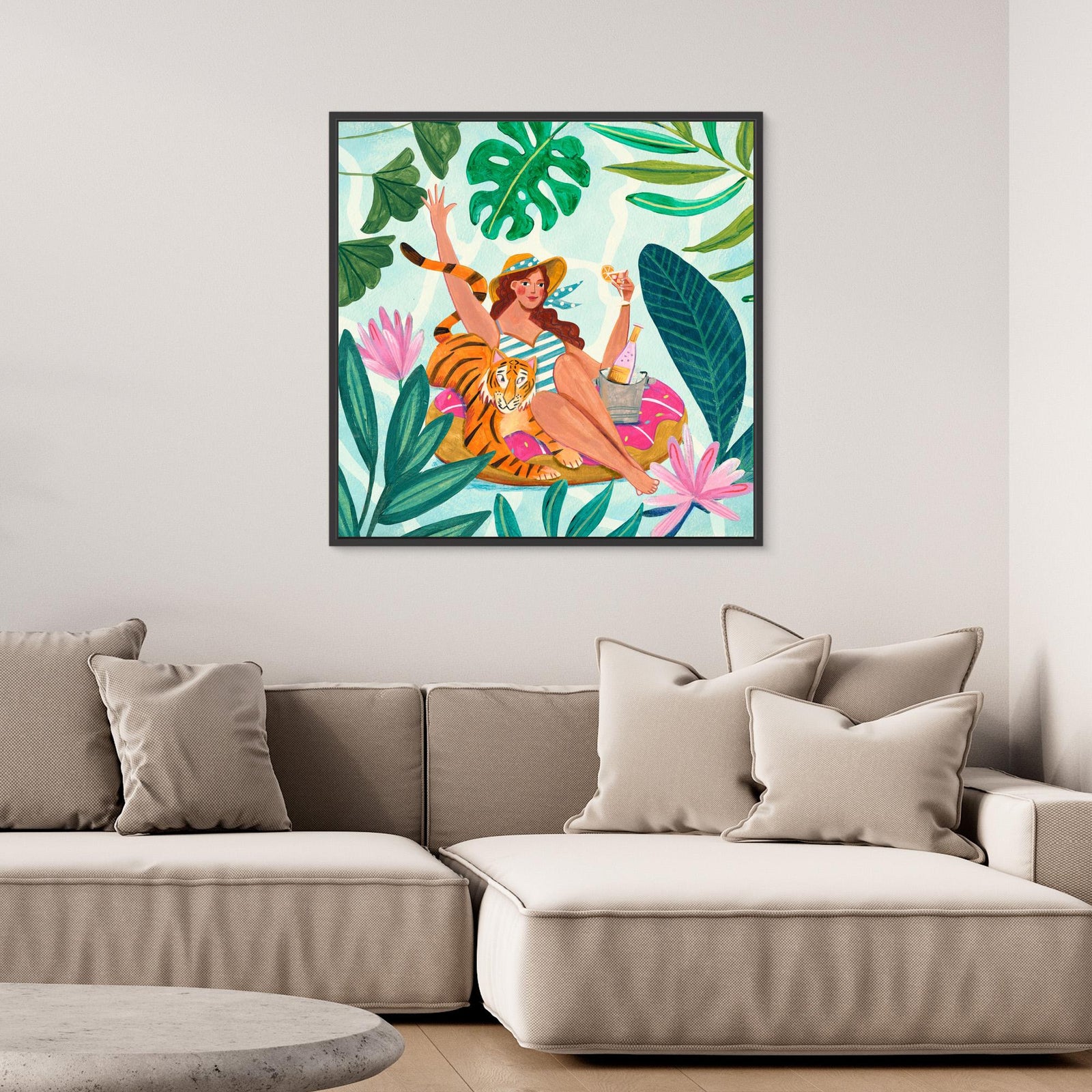 Canvas Print - Pool Party by Caroline Bonne Müller