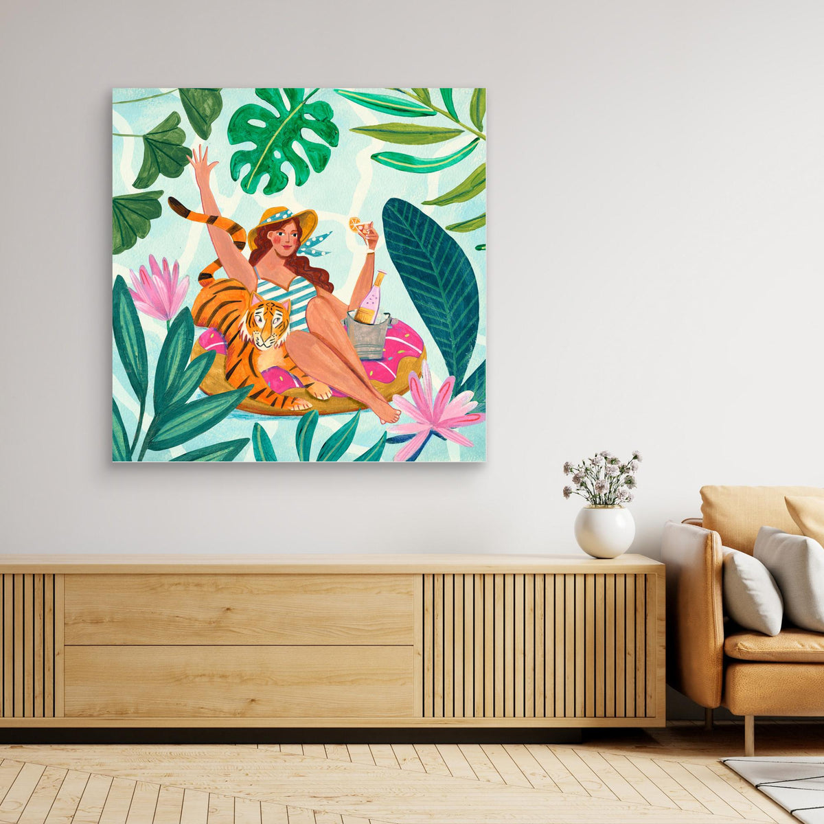 Canvas Print - Pool Party by Caroline Bonne Müller