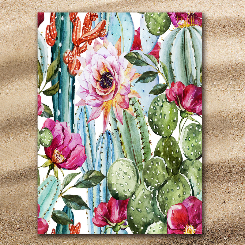 Colorful Cacti Extra Large Towel