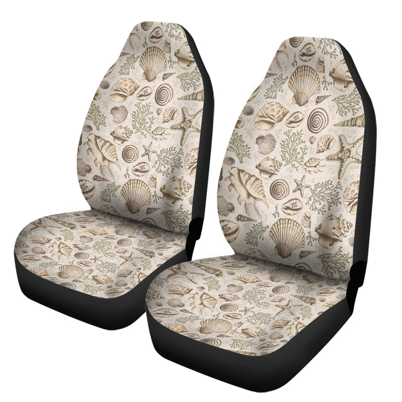 Brown Seashells Car Seat Cover