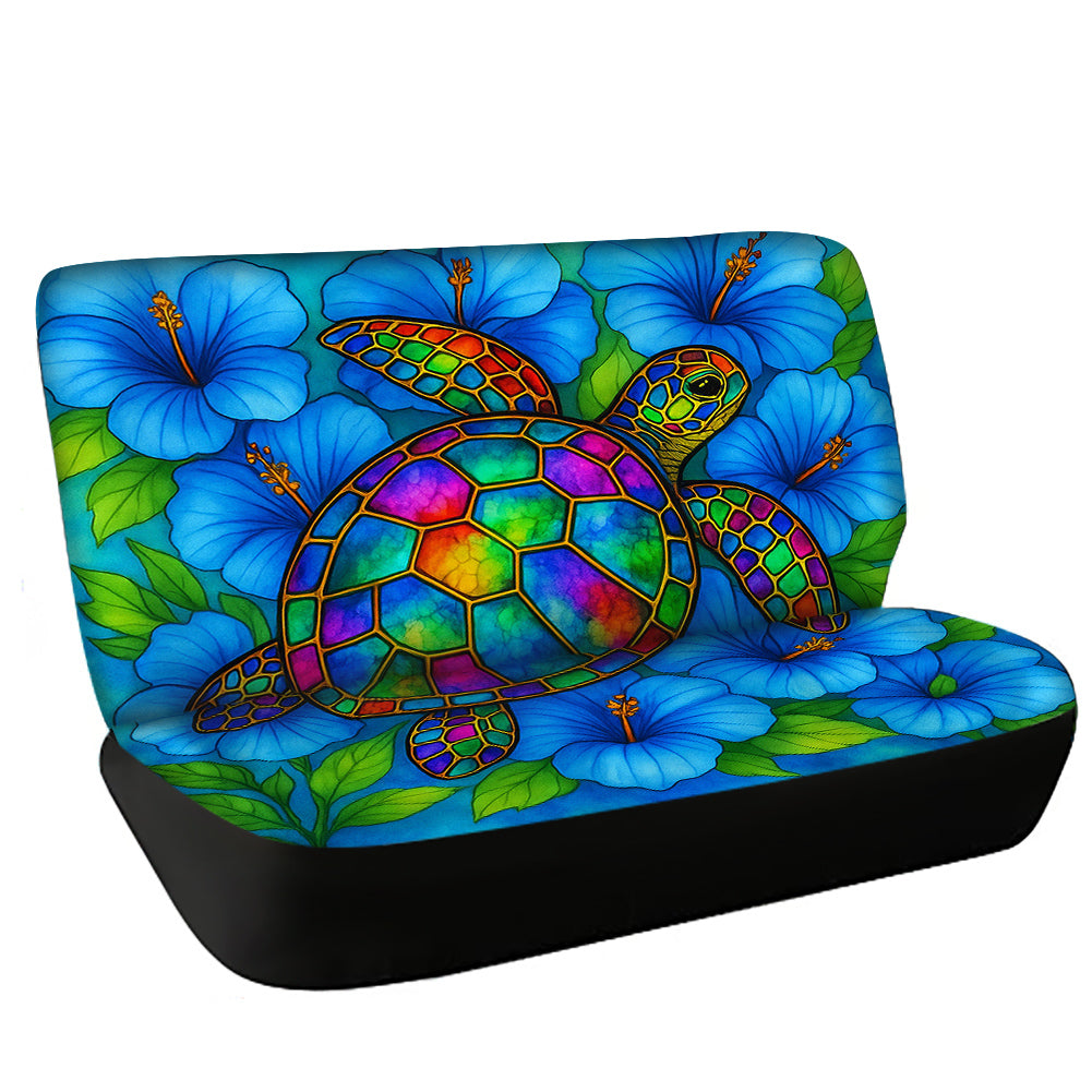 Hibiscus Sea Turtle Car Seat Cover