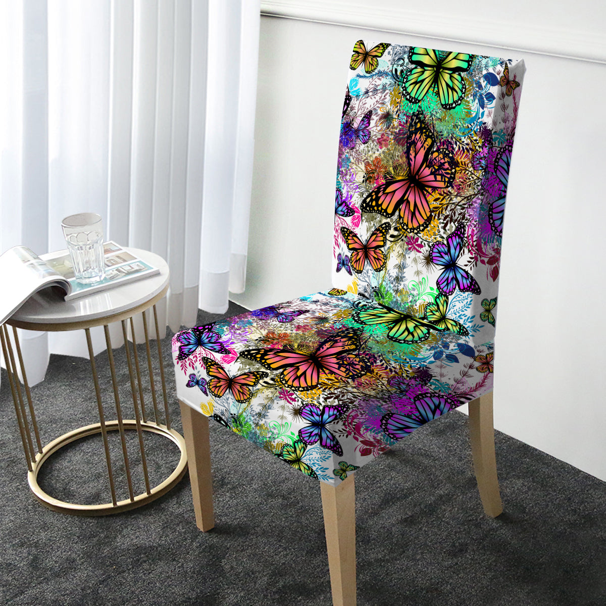 Tropical Butterflies Chair Cover
