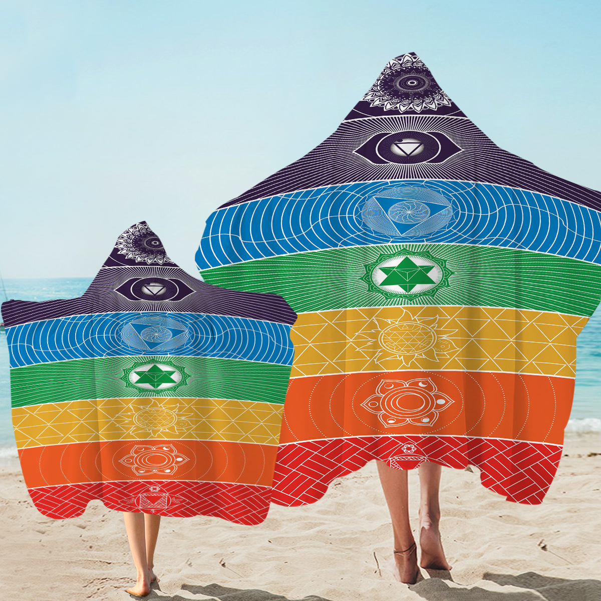 Chakra Yoga Hooded Towel