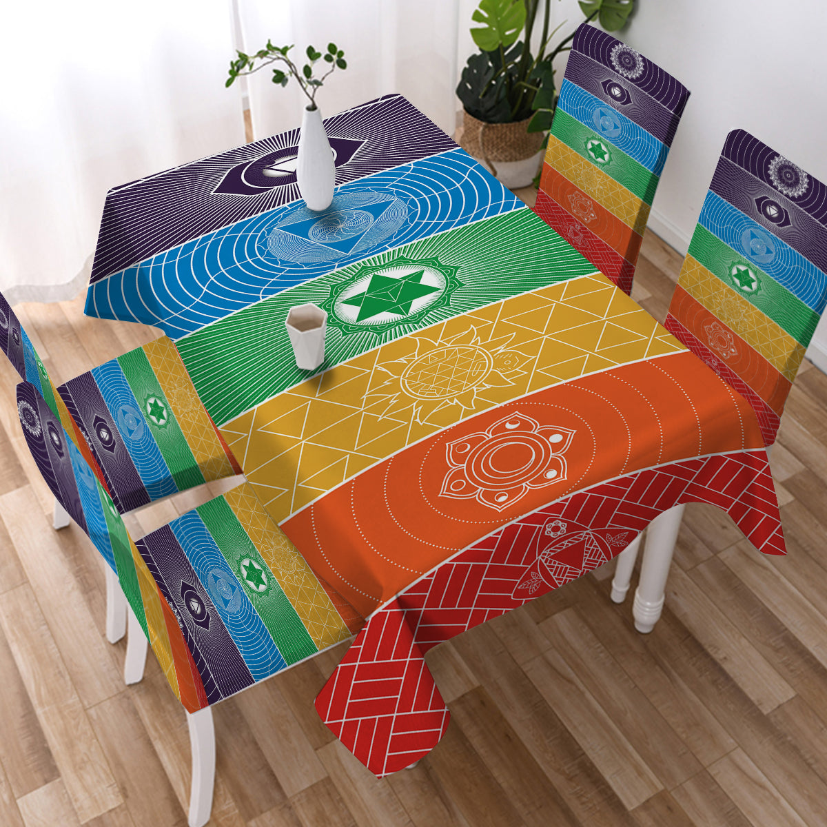 Chakra Yoga Chair Cover