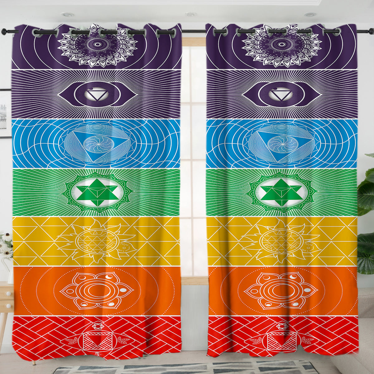 Chakra Yoga Curtains