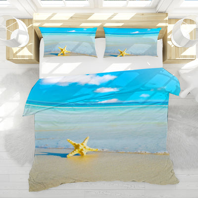 Beach Please Reversible Bed Cover Set