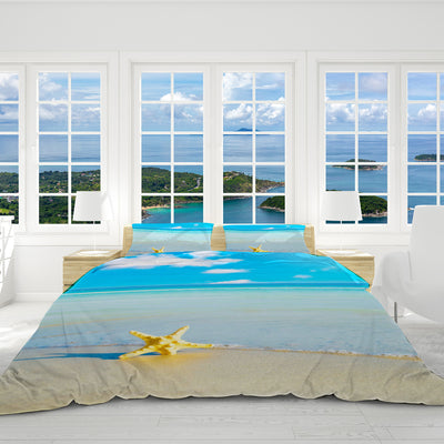 Beach Please Reversible Bed Cover Set