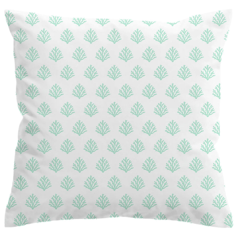 Coral Mint Comforter with Shams and Pillow Cover