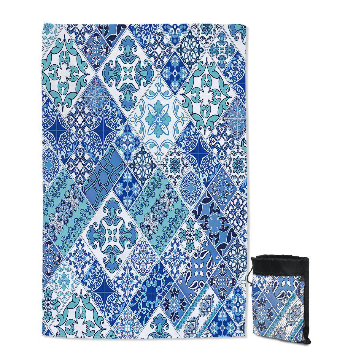 Coastal Mosaic Sand Free Towel