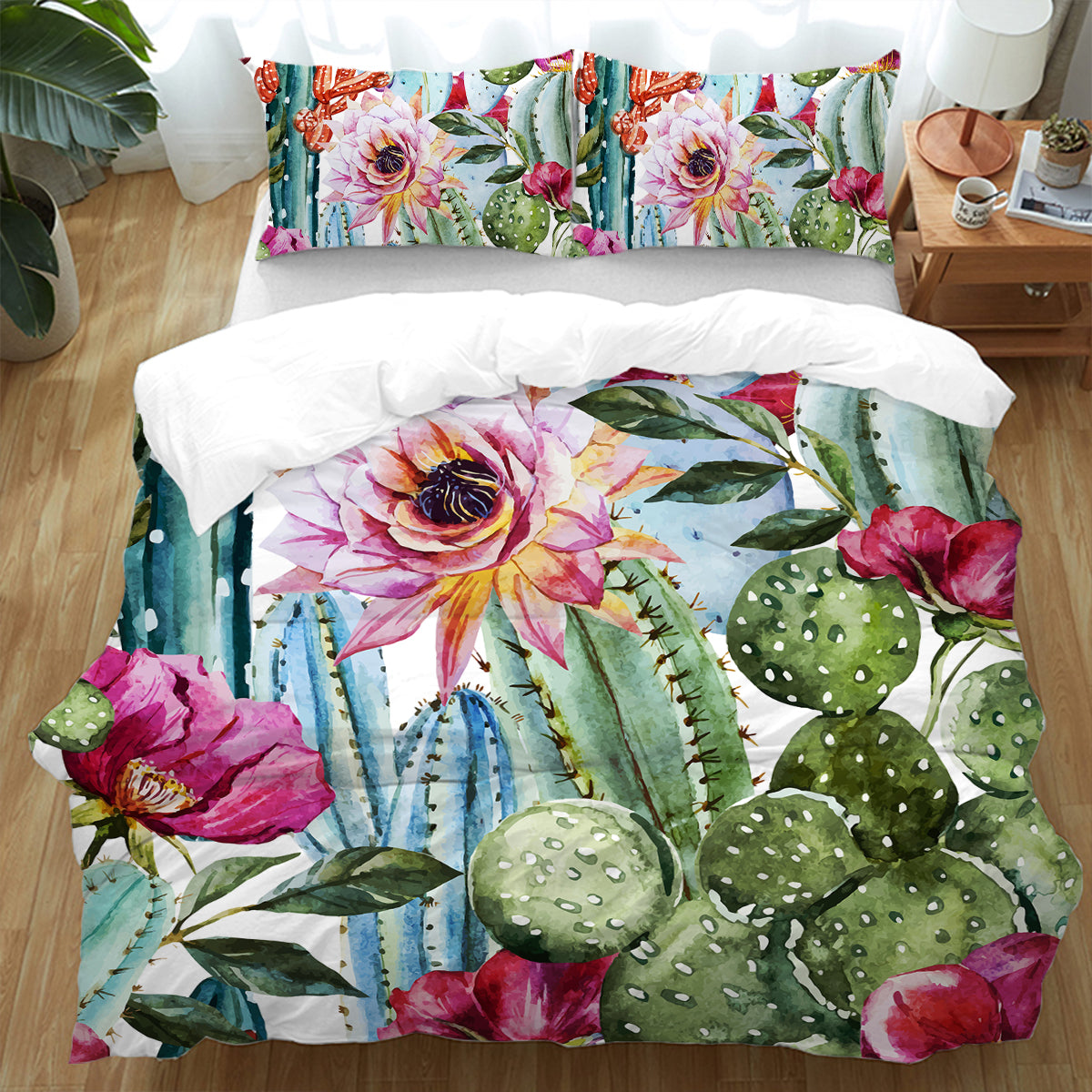 Colorful Cacti Bedding Set