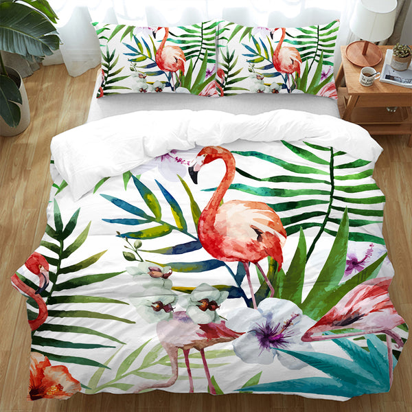 Flamingo King Quilt & hotsell Sham Set