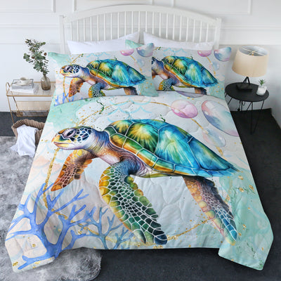 Dreamy Sea Turtle Comforter Set