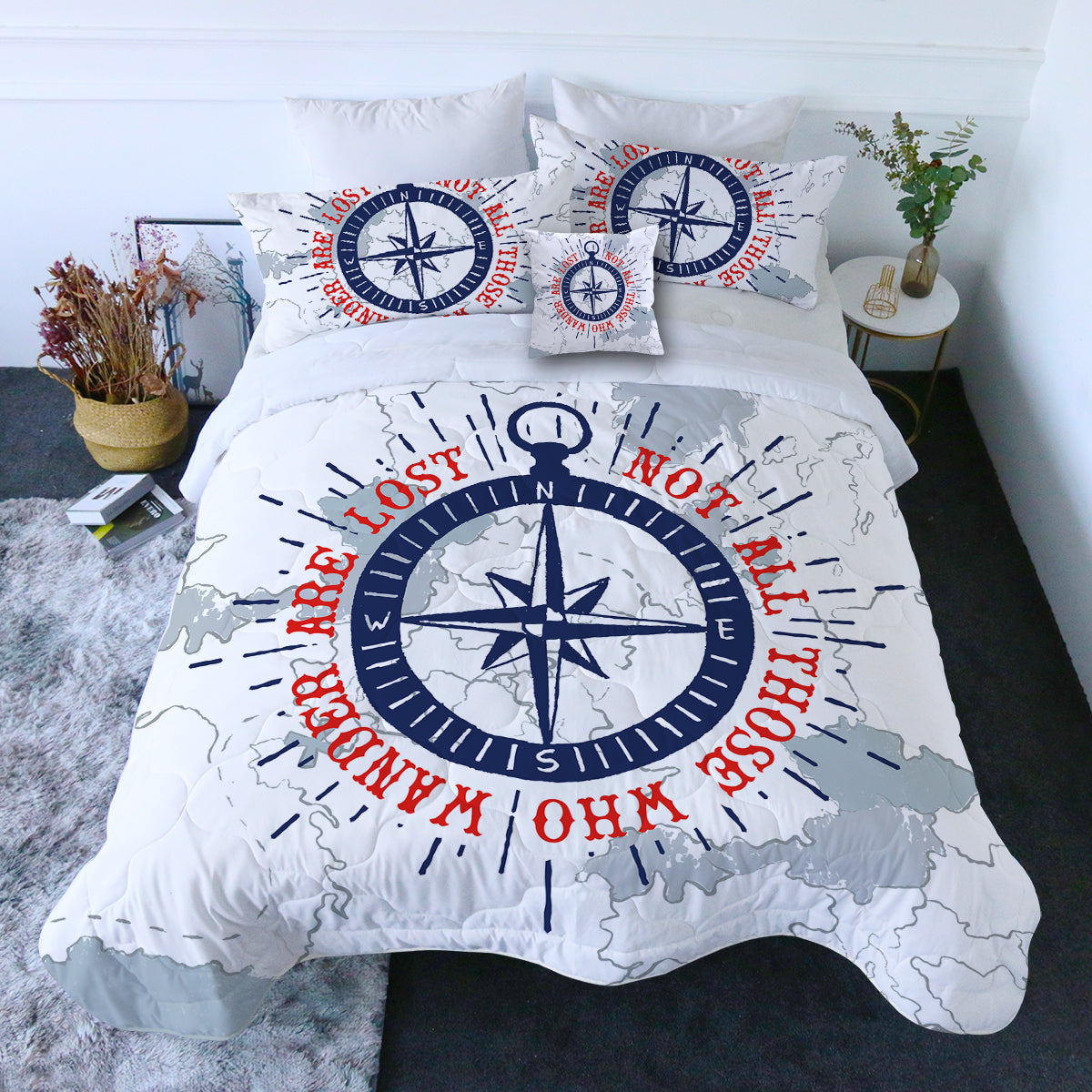 The Seafarer Comforter with Shams and Pillow Cover