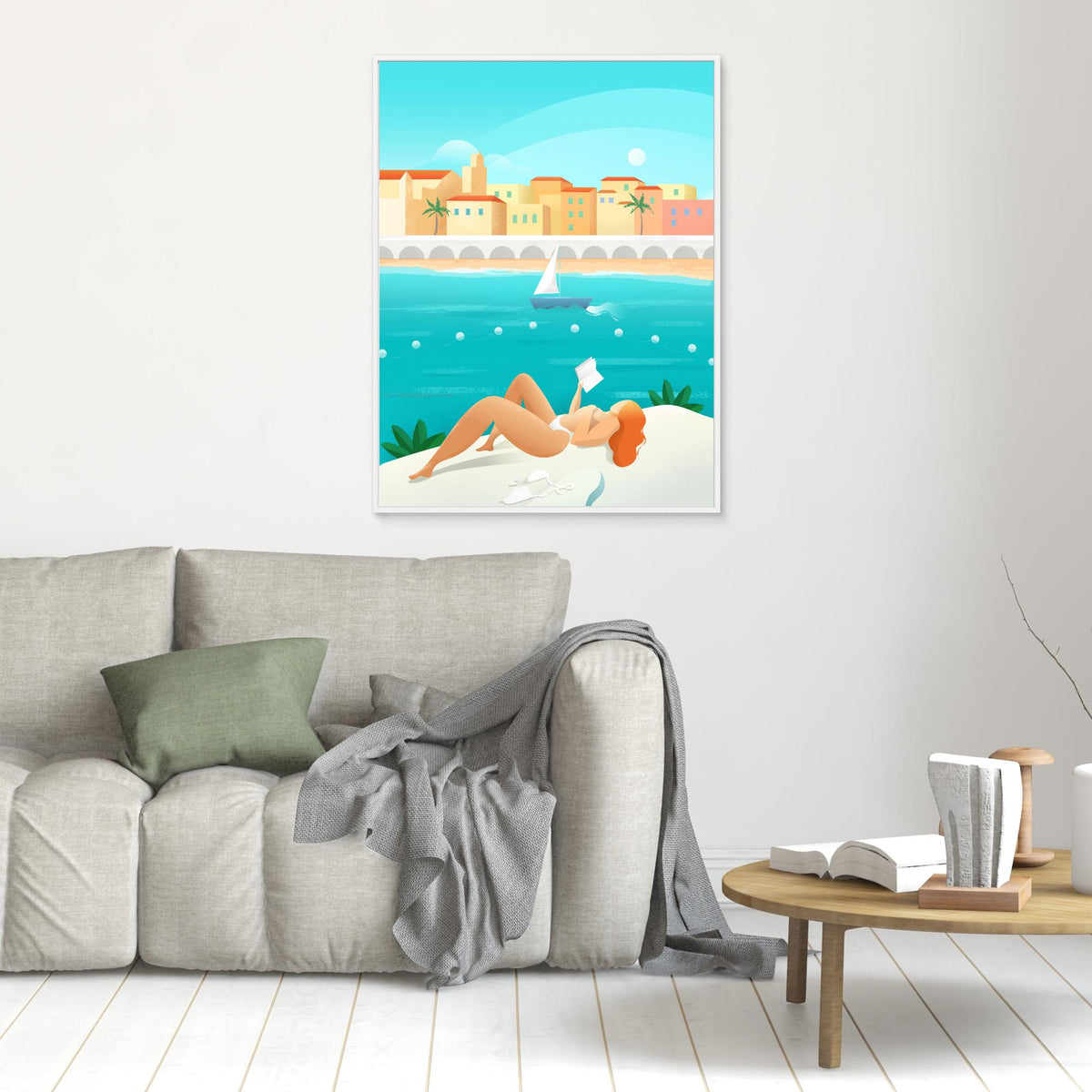 Canvas Print - Cote d&#39;Azur by Petra Lizde