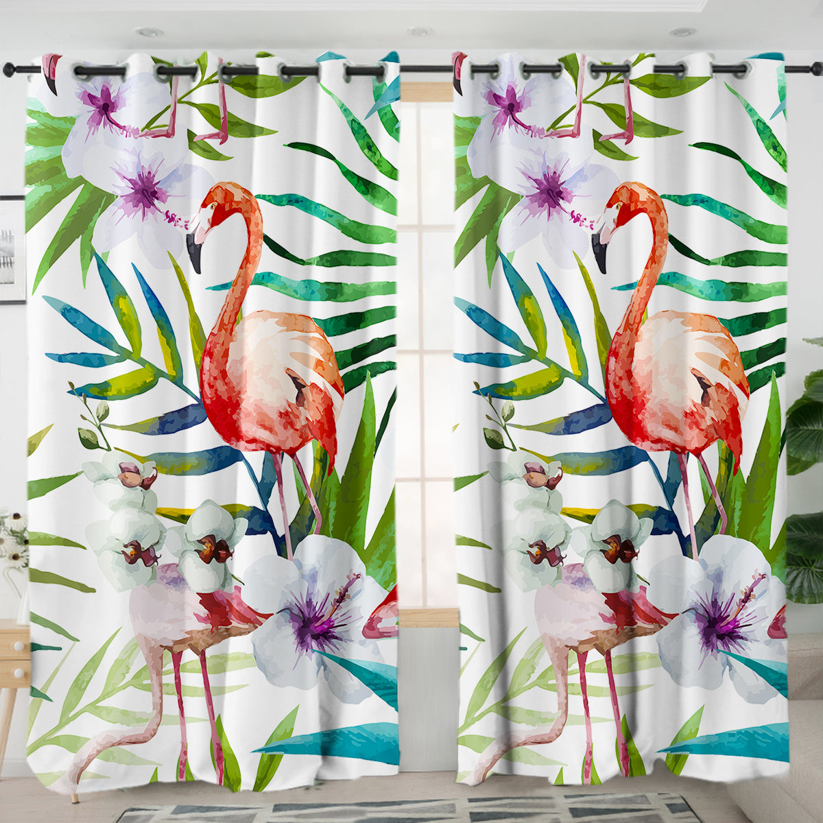Flamingo Tropics Curtains