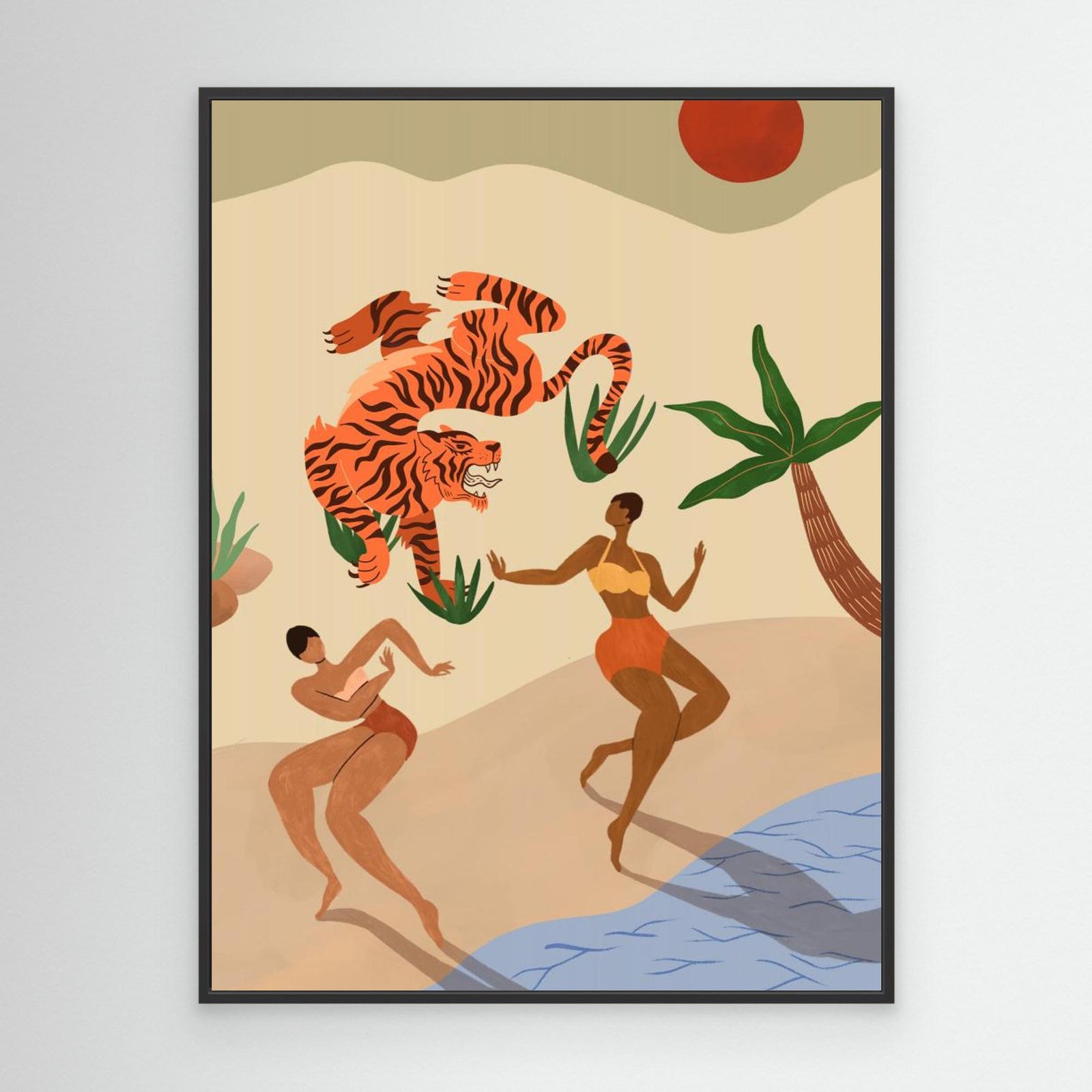 Canvas Print - Dancing Tiger by Arty Guava