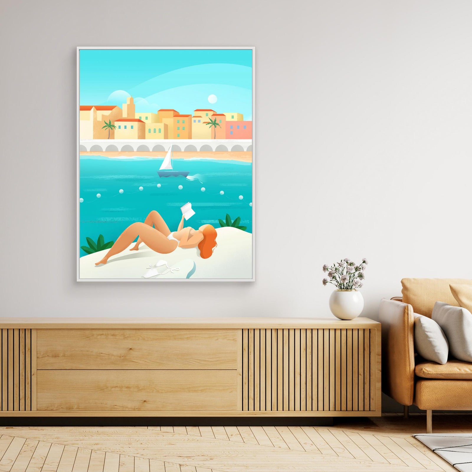 Canvas Print - Cote d'Azur by Petra Lizde