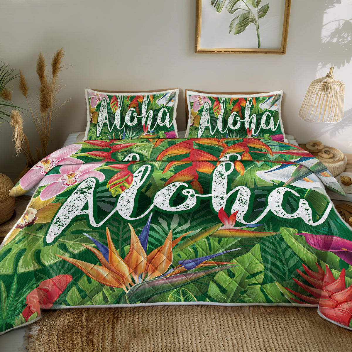 Aloha Quilted Coverlet - Lightweight, Breathable &amp; Super Soft