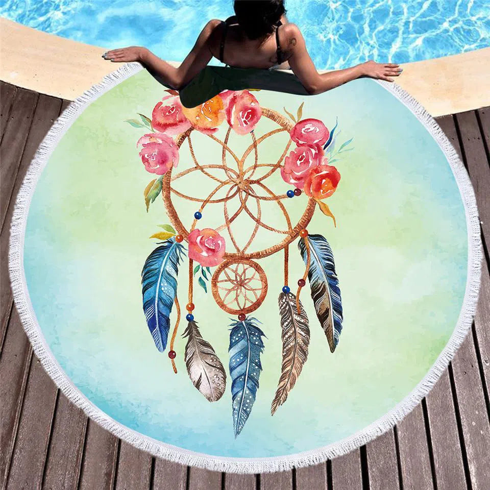 Derawan Island Round Beach Towel