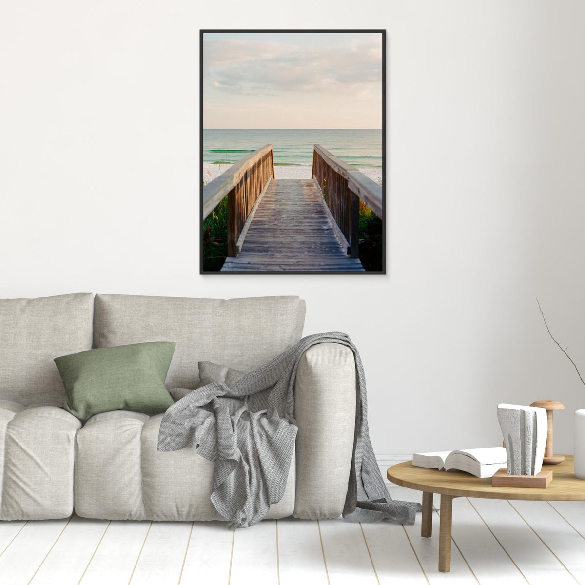 Canvas Print - Pastel Ocean Sunset VIII by Bethany Young