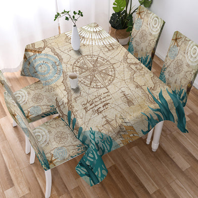 Nautical Chart Chair Cover