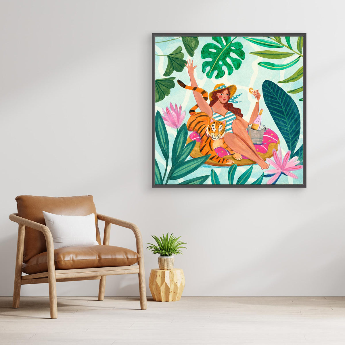 Canvas Print - Pool Party by Caroline Bonne Müller