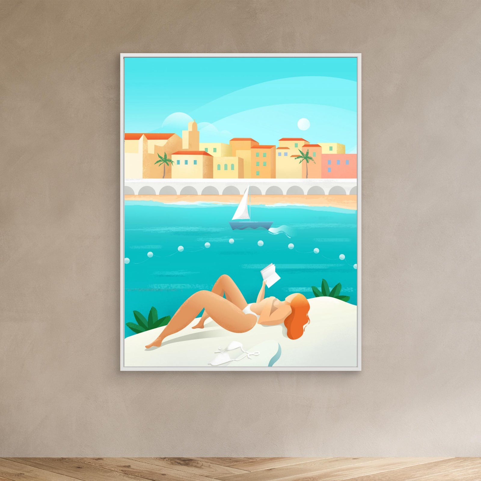 Canvas Print - Cote d'Azur by Petra Lizde