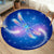 Dragonfly Magic Round Area Rug