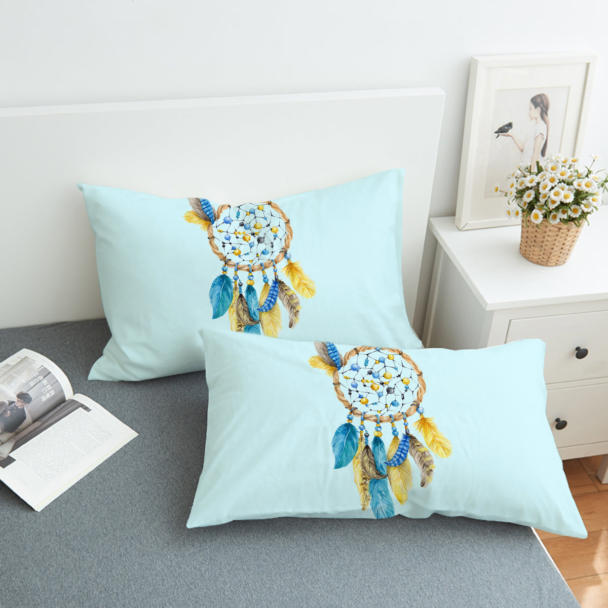 Dreams of Blue Comforter with Shams and Pillow Cover