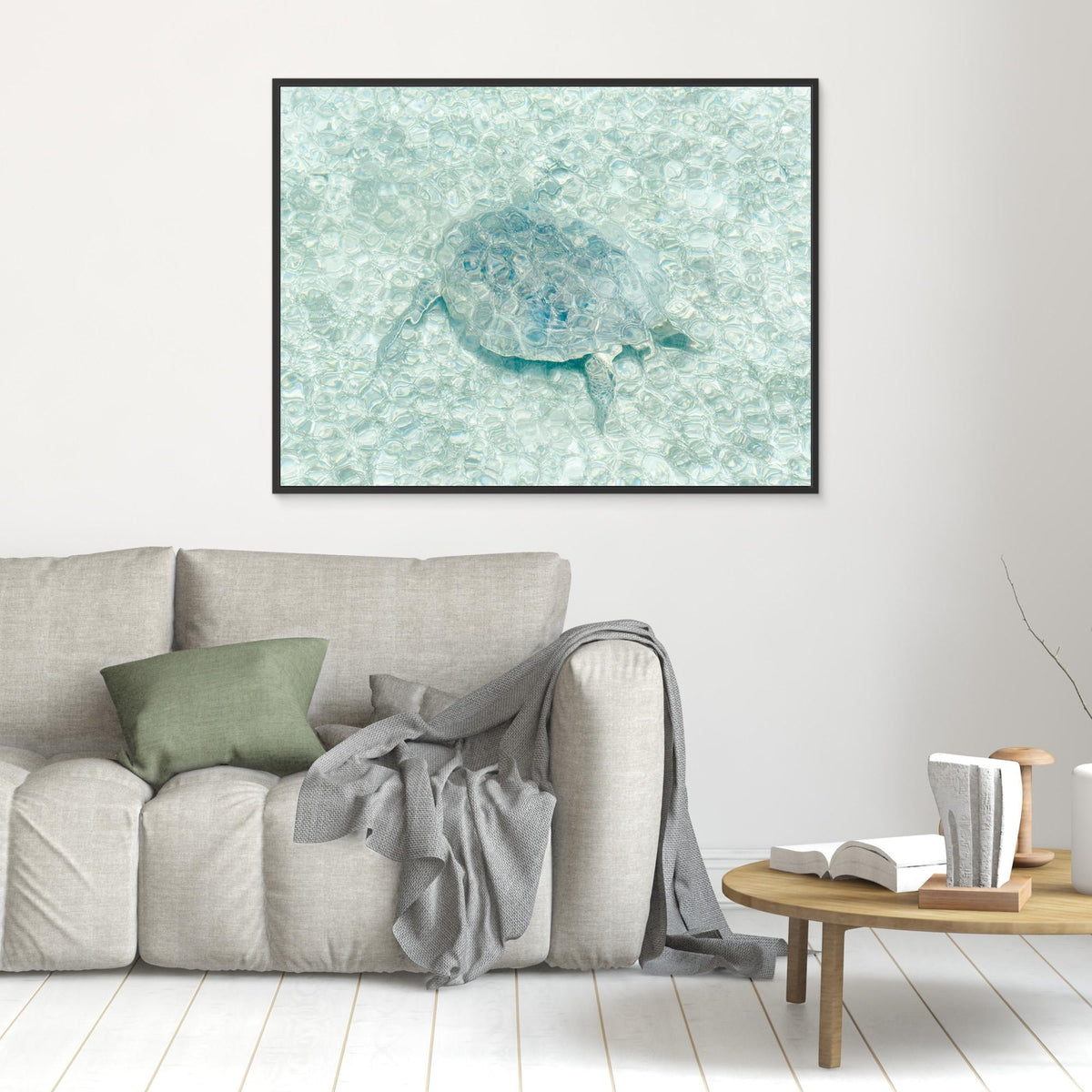 Canvas Print - Turtle Underwater by Photolovers