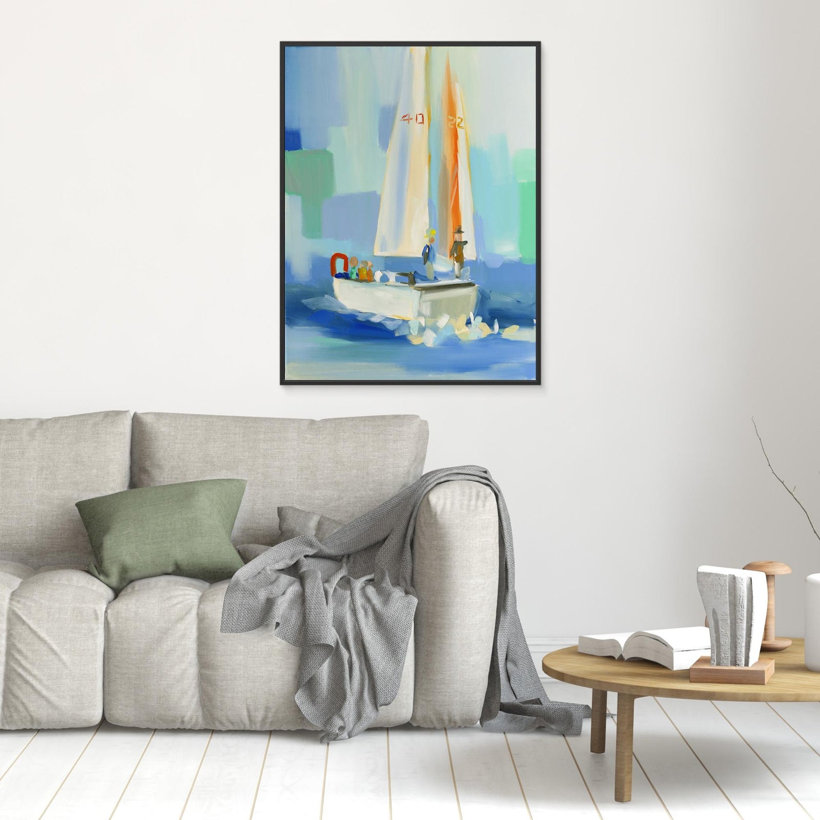 Canvas Print - Sailboat by Jenny Westenhofer