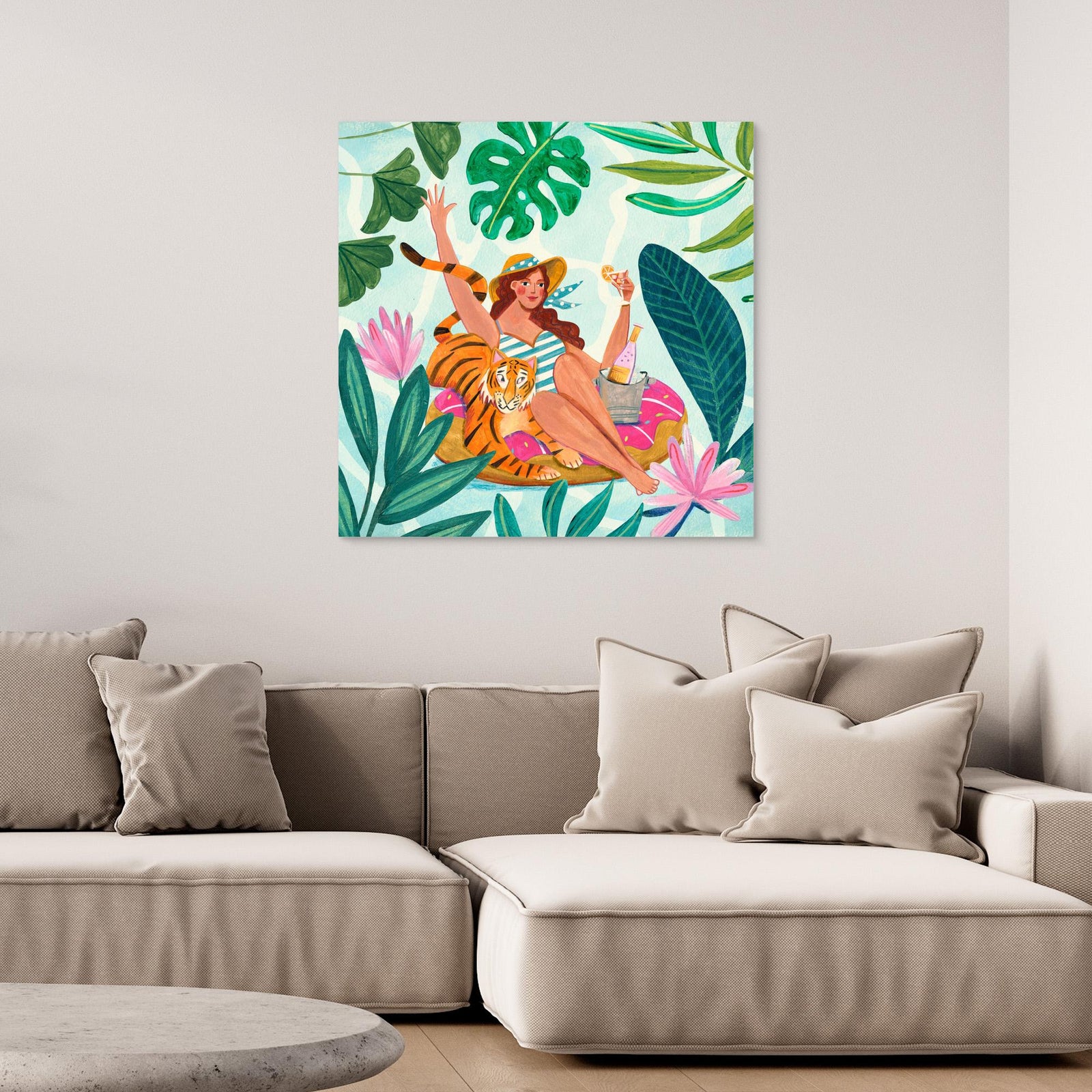 Canvas Print - Pool Party by Caroline Bonne Müller