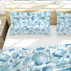 Blue Seashells Bedcover Set
