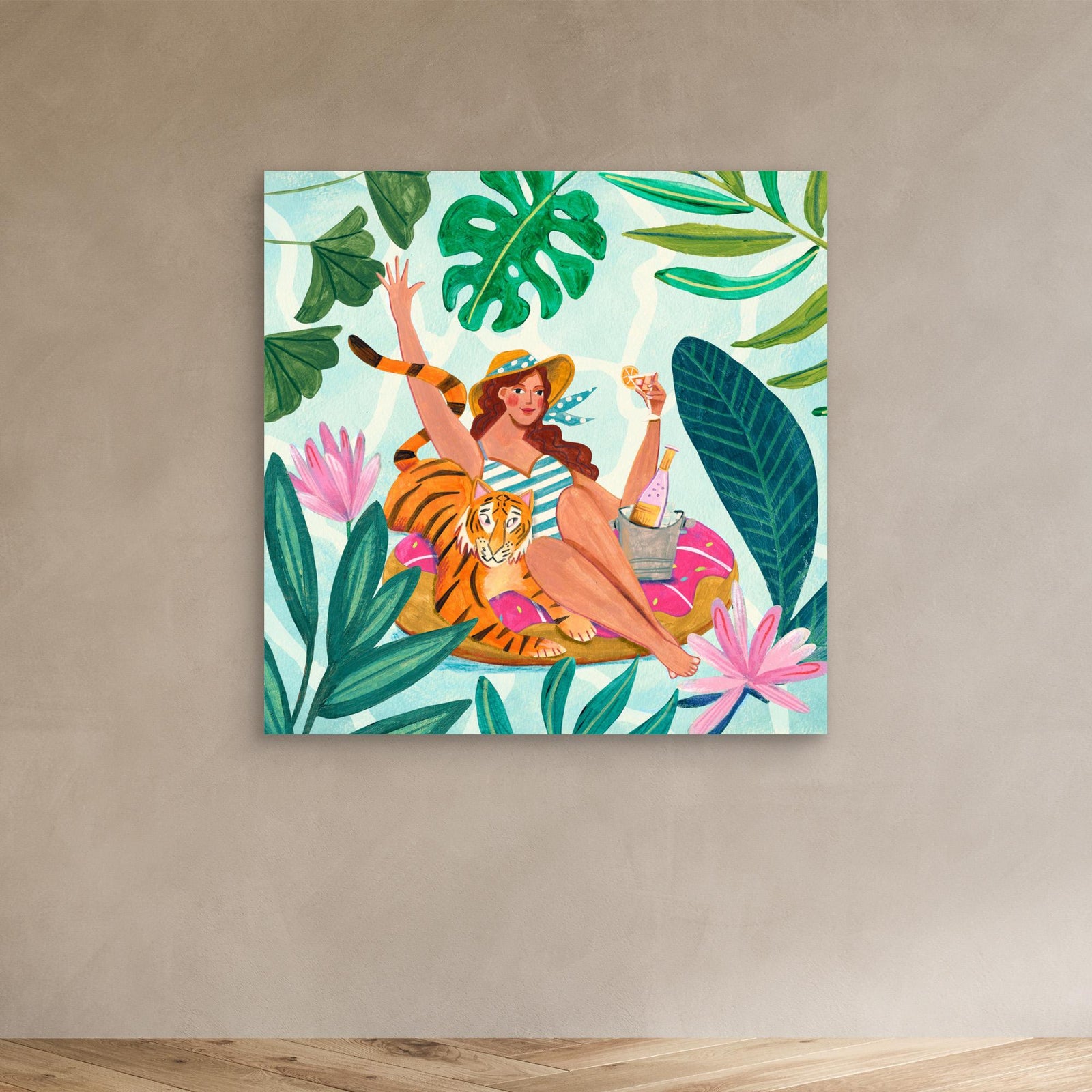 Canvas Print - Pool Party by Caroline Bonne Müller