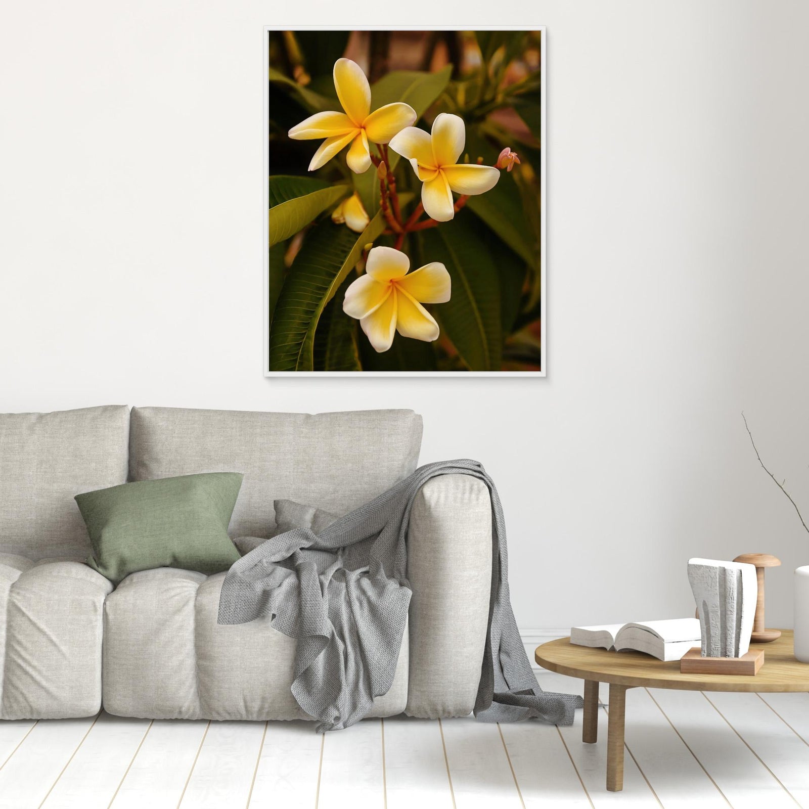 Canvas Print - Plumerias by Del Mundo Imagery