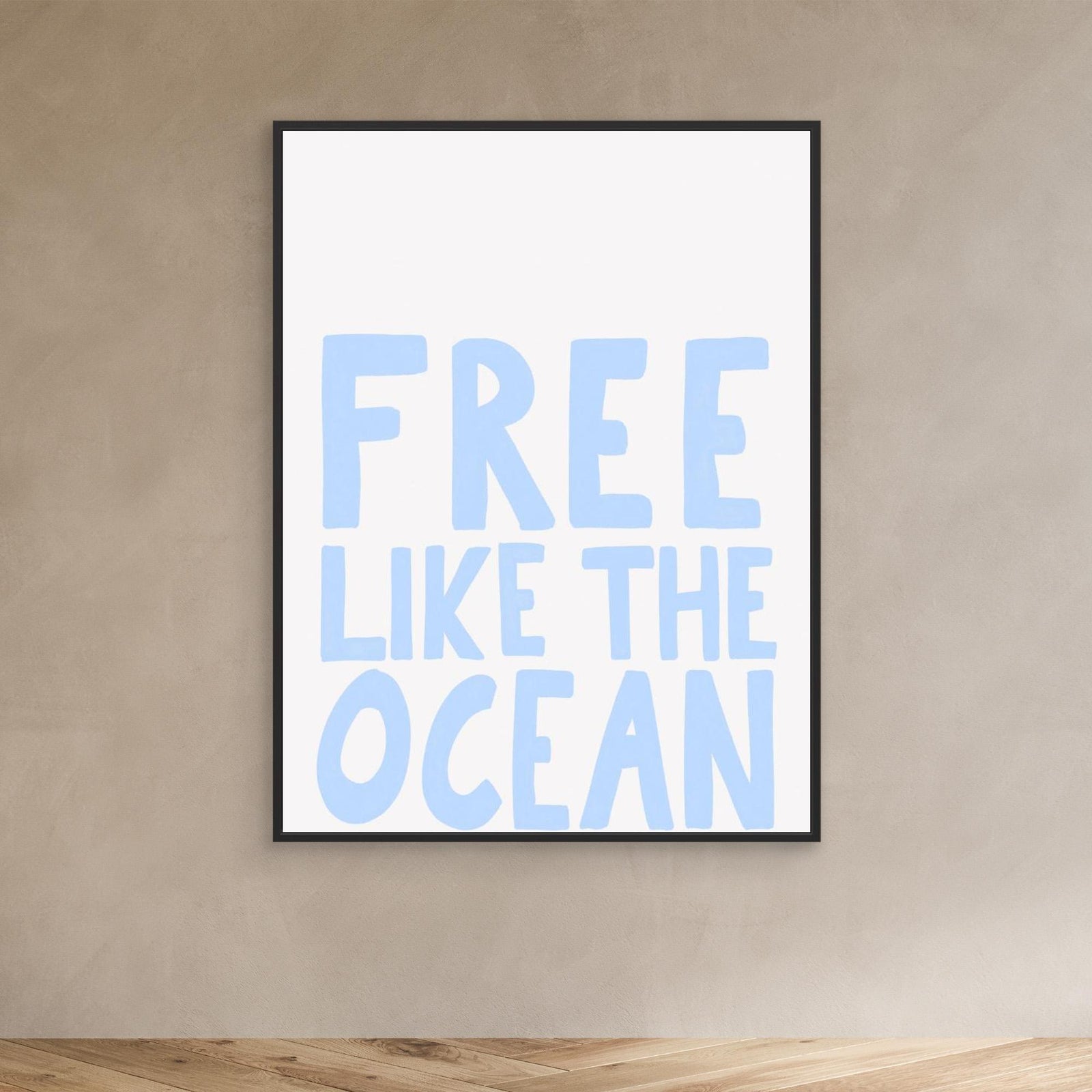 Canvas Print - Free like the Ocean by Athene Fritsch