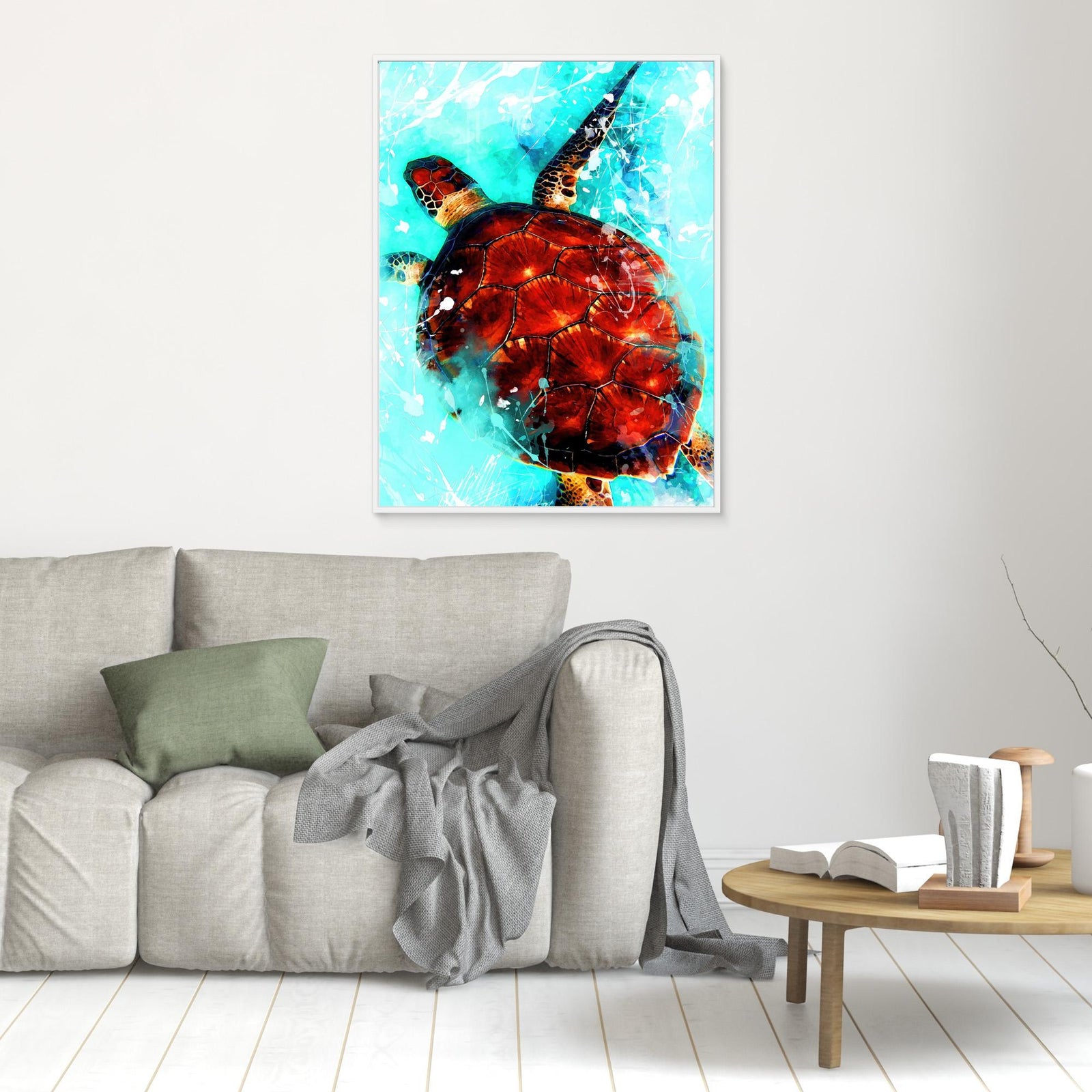 Canvas Print - Turtle Art by Justyna Jaszke